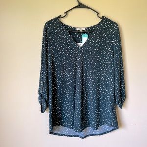 High low medium long sleeves top